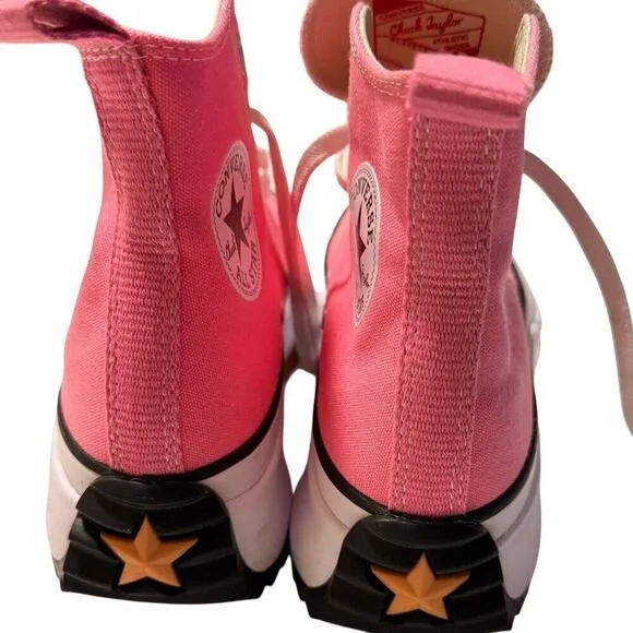 Converse Sz 9 Pink High Top Sneakers Run Star Hike Platform Womens
