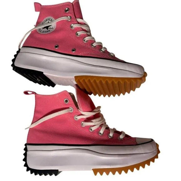 Converse Sz 9 Pink High Top Sneakers Run Star Hike Platform Womens