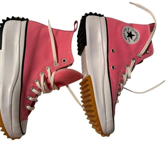 Converse Sz 9 Pink High Top Sneakers Run Star Hike Platform Womens