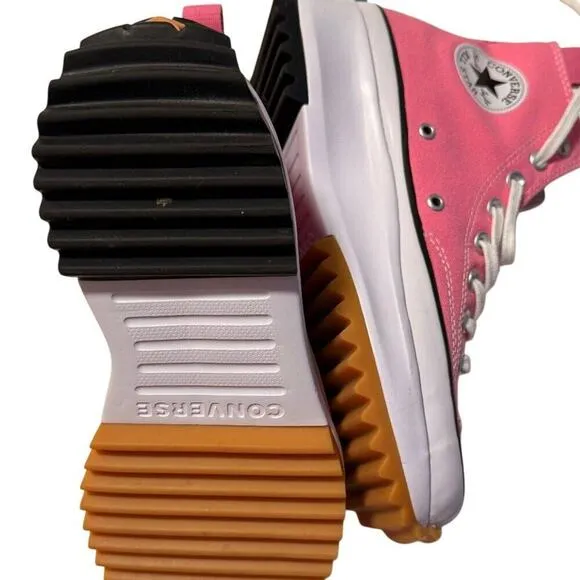 Converse Sz 9 Pink High Top Sneakers Run Star Hike Platform Womens