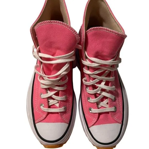 Converse Sz 9 Pink High Top Sneakers Run Star Hike Platform Womens