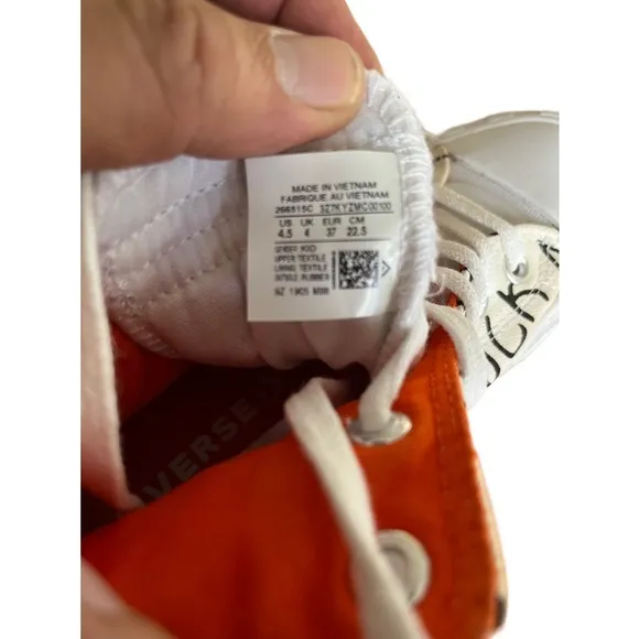 Converse UNT1TL3D HiNot a Chuck White Size 4.5