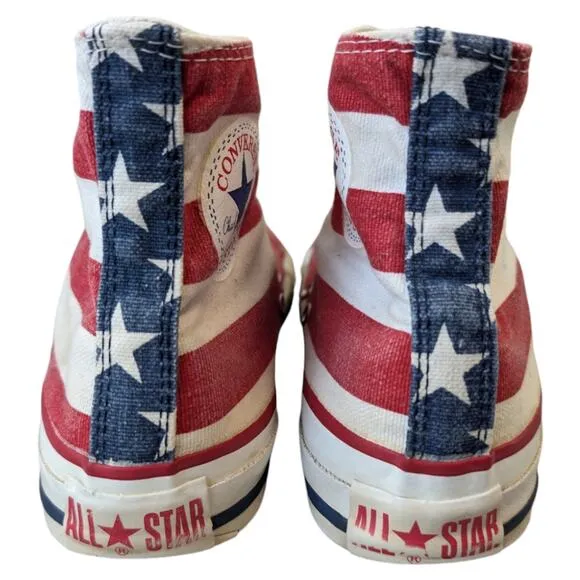 Converse Vintage Made in USA All Star Hi StarsStripes Canvas Sneaker Womens 7
