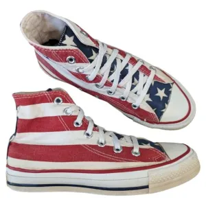 Converse Vintage Made in USA All Star Hi StarsStripes Canvas Sneaker Womens 7