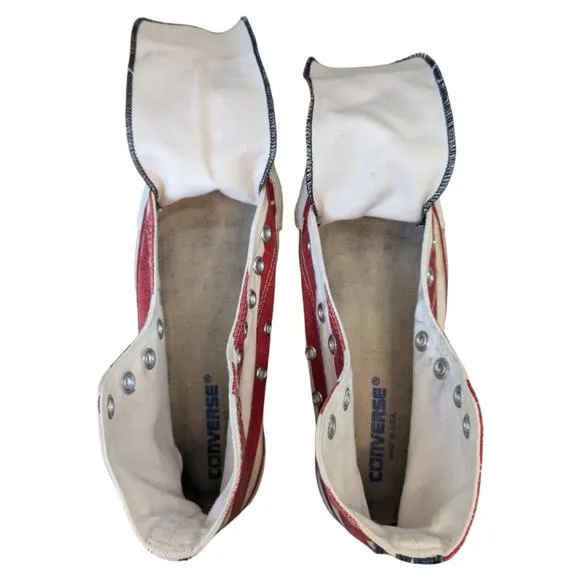 Converse Vintage Made in USA All Star Hi StarsStripes Canvas Sneaker Womens 7