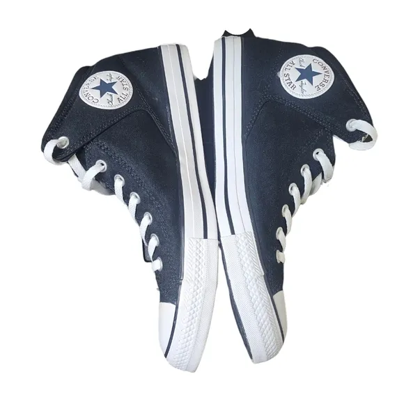 Converse women's black/white hightop laceup canvas sneakers women's 13 men 11