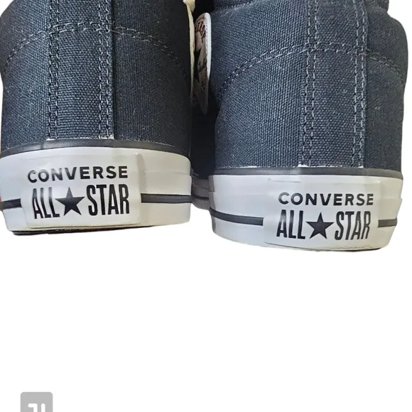 Converse women's black/white hightop laceup canvas sneakers women's 13 men 11