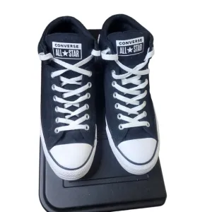 Converse women's black/white hightop laceup canvas sneakers women's 13 men 11