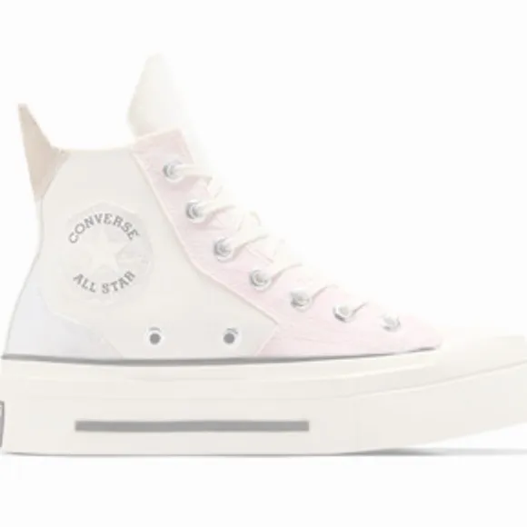 Converse Women's Pink and White Sneakers