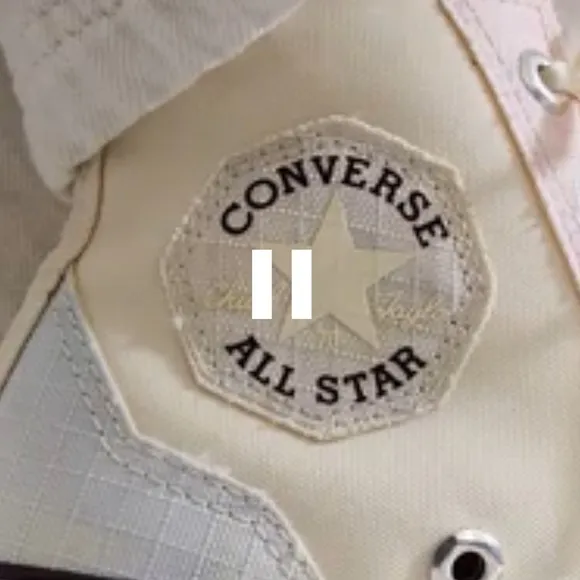 Converse Women's Pink and White Sneakers