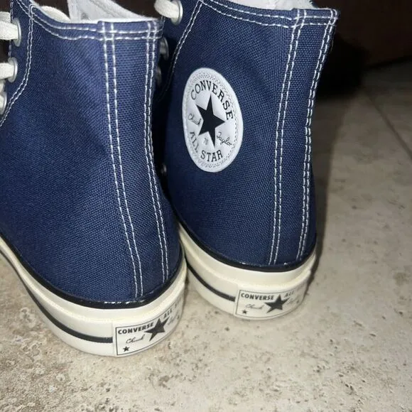 Converse Women’s Chuck 70 Hi Canvas Midnight Navy Blue A09978C 6.5