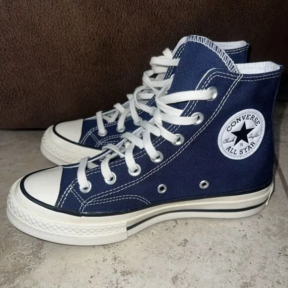 Converse Women’s Chuck 70 Hi Canvas Midnight Navy Blue A09978C 6.5