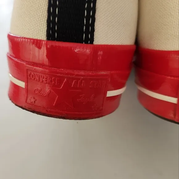 Converse x Comme des Garcons Chuck Taylor 70 High-Top Sneakers with Red Soles