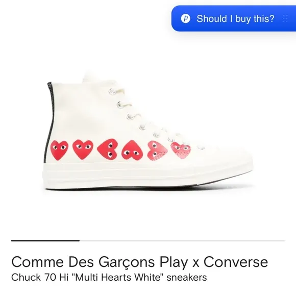 Converse x COMME des GARCONS PLAY Chuck 70 Hi Top 'Multi Heart
