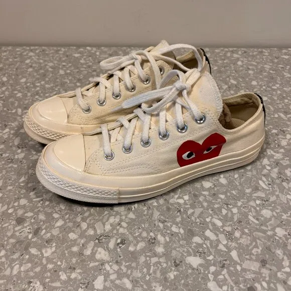 Converse x PLAY Comme des Garçons Chuck 70 Unisex Low Oxford M 7 / W 9 EUC