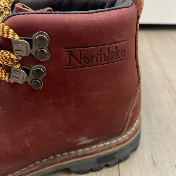 Coolest Vintage Northlake Leather Lace Up Hiking Boots - 7