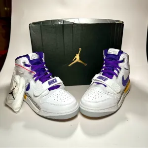 COPY - Air Jordan Legacy 312 GS Lakers High Sneakers. New in Box