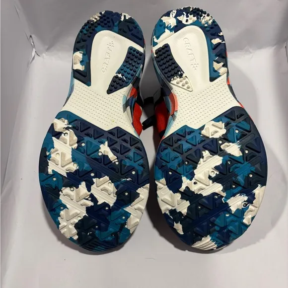 Craft Blue and Red Athletic Shoes for Dynamic Performance