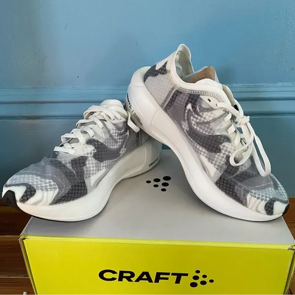 CRAFT Nordlite Speed women’s running shoes Sz 8 US / 6 UK Foam Mesh White NEW