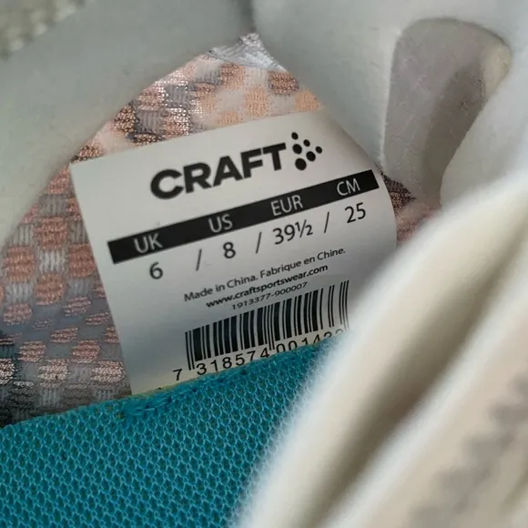 CRAFT Nordlite Speed women’s running shoes Sz 8 US / 6 UK Foam Mesh White NEW