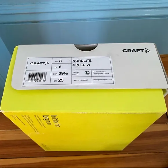 CRAFT Nordlite Speed women’s running shoes Sz 8 US / 6 UK Foam Mesh White NEW