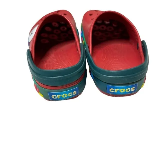 Crocs Crocband Christmas Light Up Clogs Red Polar Bear Holiday Shoes M6 W8
