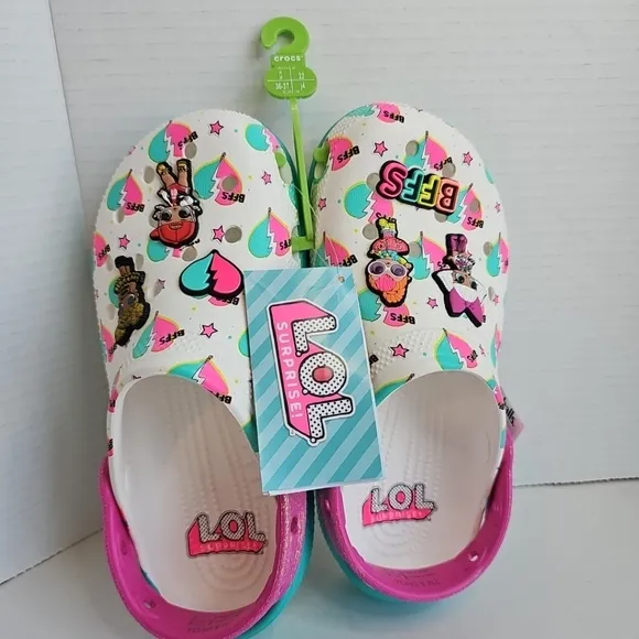 Crocs Kid's Lol Surprise Shoes Size 4 EU 36 NWT