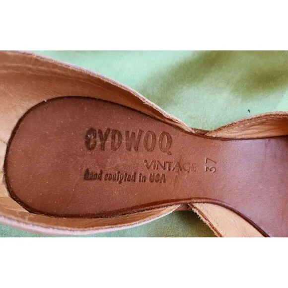CYDWOQ Callisto Flats Pink Blush Shoes Leather Made USA Women Sz 7 $357
