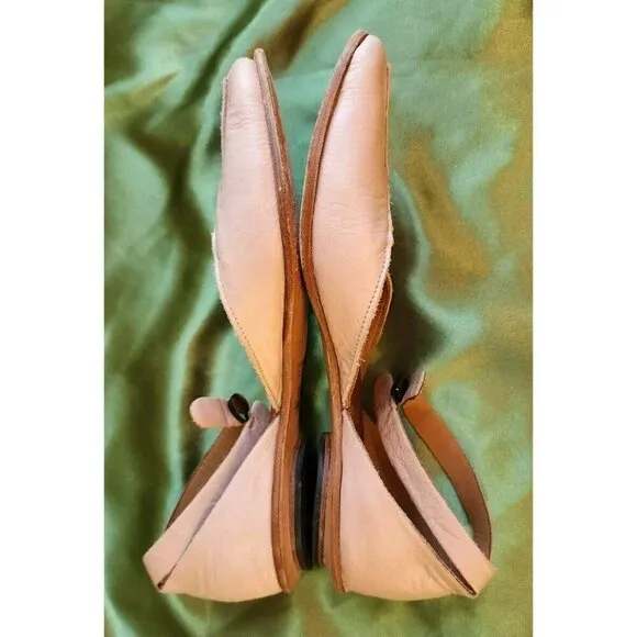 CYDWOQ Callisto Flats Pink Blush Shoes Leather Made USA Women Sz 7 $357