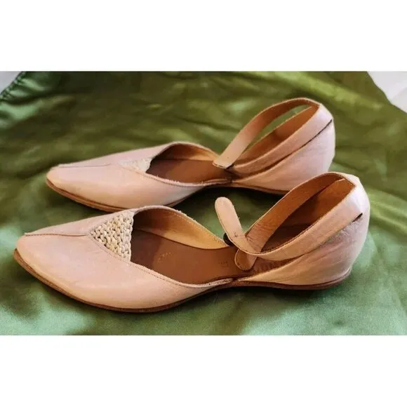 CYDWOQ Callisto Flats Pink Blush Shoes Leather Made USA Women Sz 7 $357