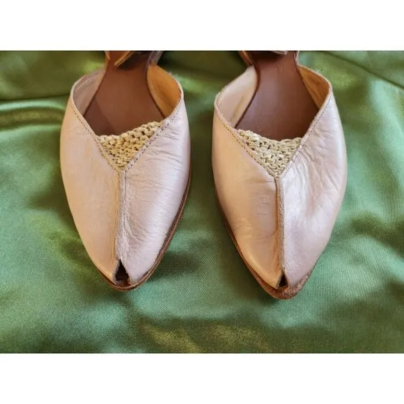 CYDWOQ Callisto Flats Pink Blush Shoes Leather Made USA Women Sz 7 $357