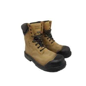 DAKOTA Men 8&quot; Steel Toe Steel Plate Quad Comfort Work Boots 8522 Wheat Size 10W