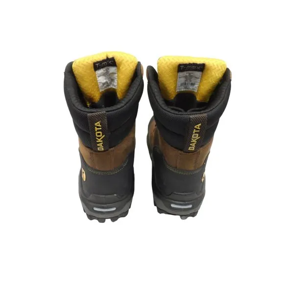 Dakota Men's 8&quot; 8570 Comp Toe Comp Plate FreshTech Work Boots Brown Size 10M