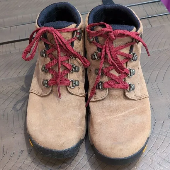 Danner Inquire Tan Nubuk Vibram Hiking Boots S 6.5