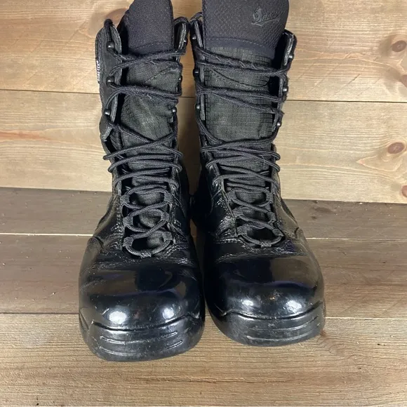 Danner kinetic Mens size 11 shoes black leather waterproof combat boots