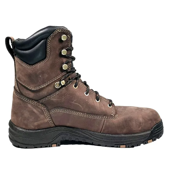 Danner Mens Size 8 D Caliper Aluminum Toe 8&quot; Brown Waterproof Boots 19459, New