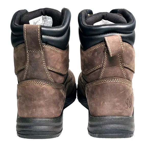 Danner Mens Size 8 D Caliper Aluminum Toe 8&quot; Brown Waterproof Boots 19459, New