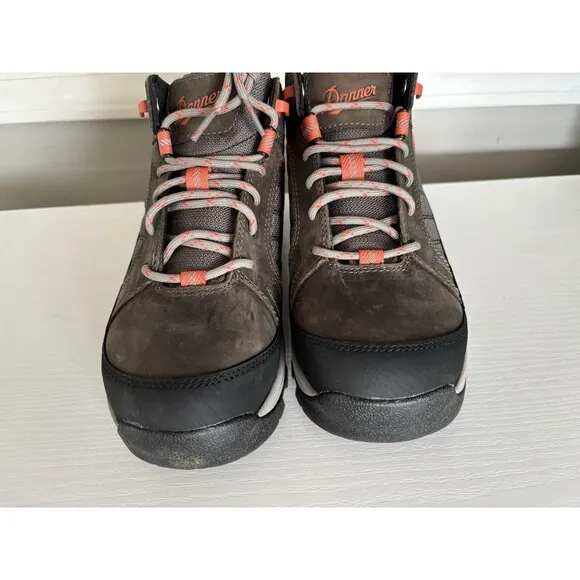 DANNER® RIVERSIDE WOMEN'S SIZING 4.5&quot; GRAY/ORANGE ST WORK BOOTS 15347 - Sz 7.5
