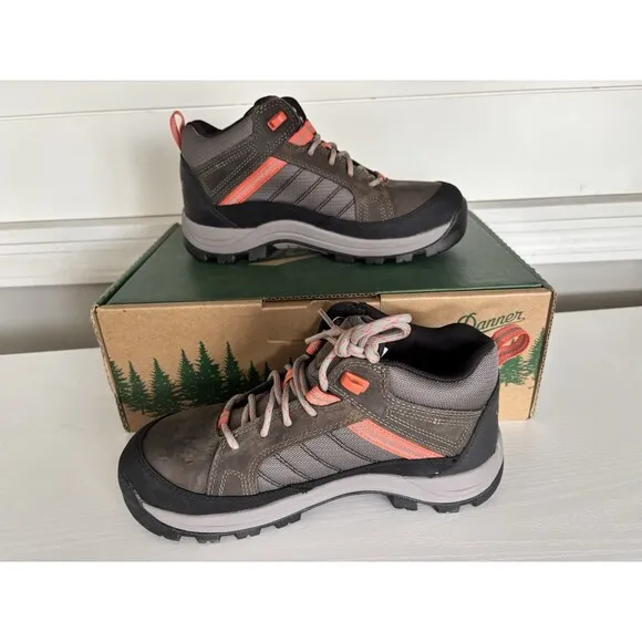 DANNER® RIVERSIDE WOMEN'S SIZING 4.5&quot; GRAY/ORANGE ST WORK BOOTS 15347 - Sz 7.5