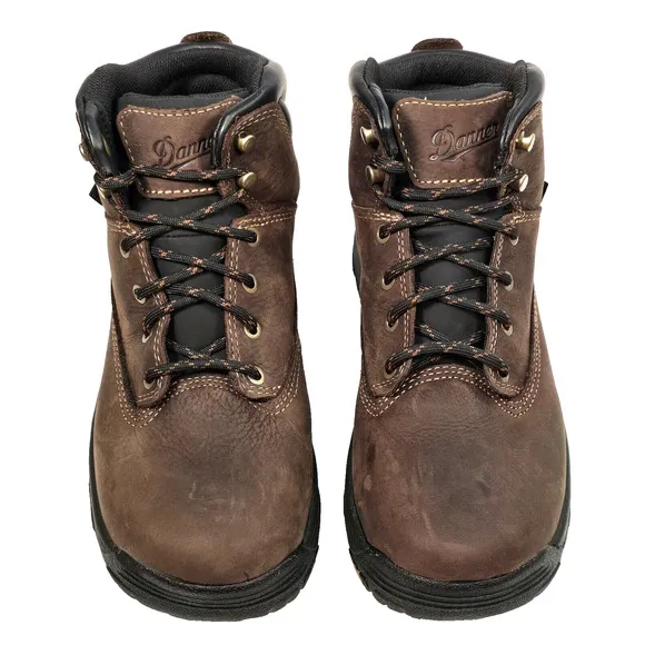 Danner Women's Sz 6 M Caliper 5&quot; Brown Leather Waterproof Work Boots 19460 USA