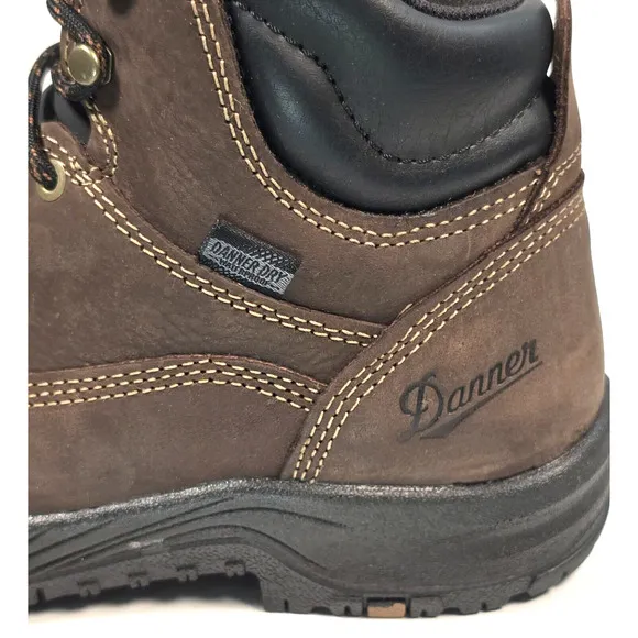 Danner Womens Sz 6.5 W Caliper 5&quot; Brown Leather Waterproof Work Boots 19460 USA