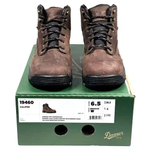 Danner Womens Sz 6.5 W Caliper 5&quot; Brown Leather Waterproof Work Boots 19460 USA