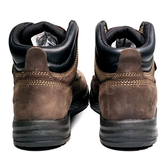 Danner Womens Sz 6.5 W Caliper 5&quot; Brown Leather Waterproof Work Boots 19460 USA