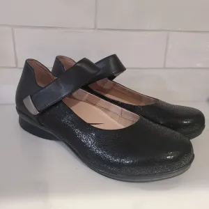 Dansko Audrey MaryJane Black Leather Shoes Size 41 | 10.5-11