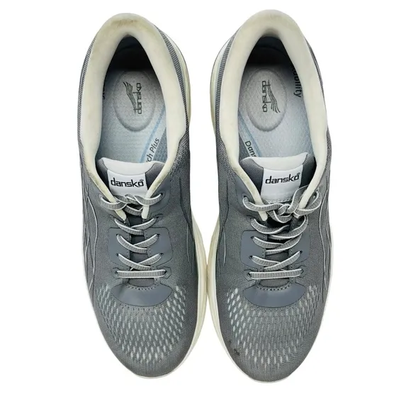 DANSKO Gray Pace Mesh Sneakers Shoes Sz 41 10.5 Walking Running Arch Support