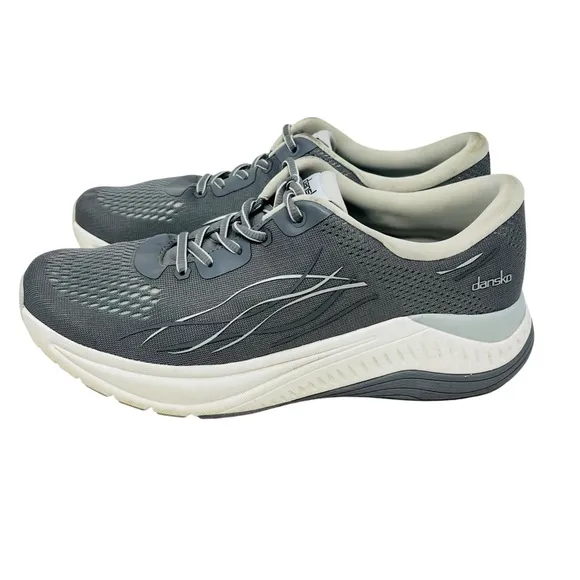 DANSKO Gray Pace Mesh Sneakers Shoes Sz 41 10.5 Walking Running Arch Support