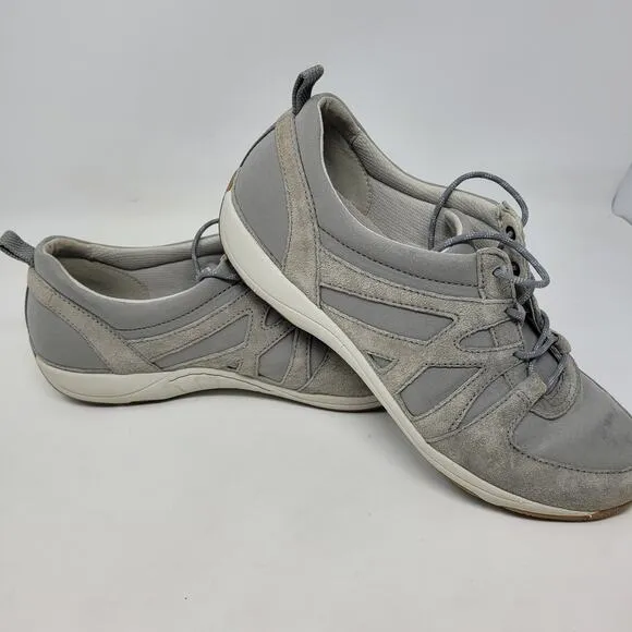 Dansko Hatty Suede Comfort Sneakers Grey Size 42 US Womens 10.5 VERY Mens 9