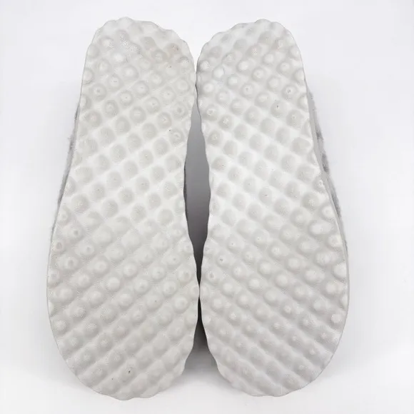 DANSKO | Lucie Fur Wool Blend Grey Leopard Print Slipper Mules | Sz 9.5-10