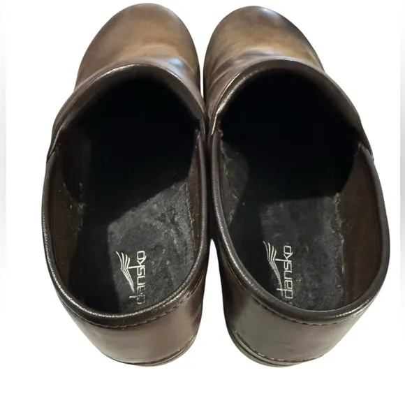Dansko professional antique brown oiled leather clog work shoes EU 44 10.5-11