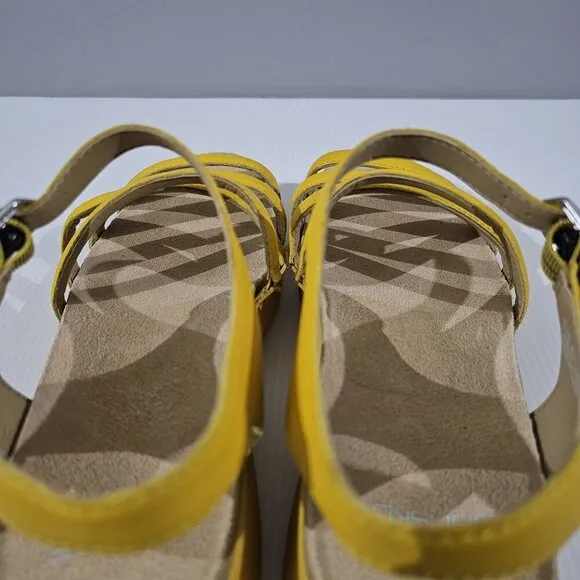 Dansko Roxie Sandal Strappy Fisherman Yellow Nappa Leather EU Size 42